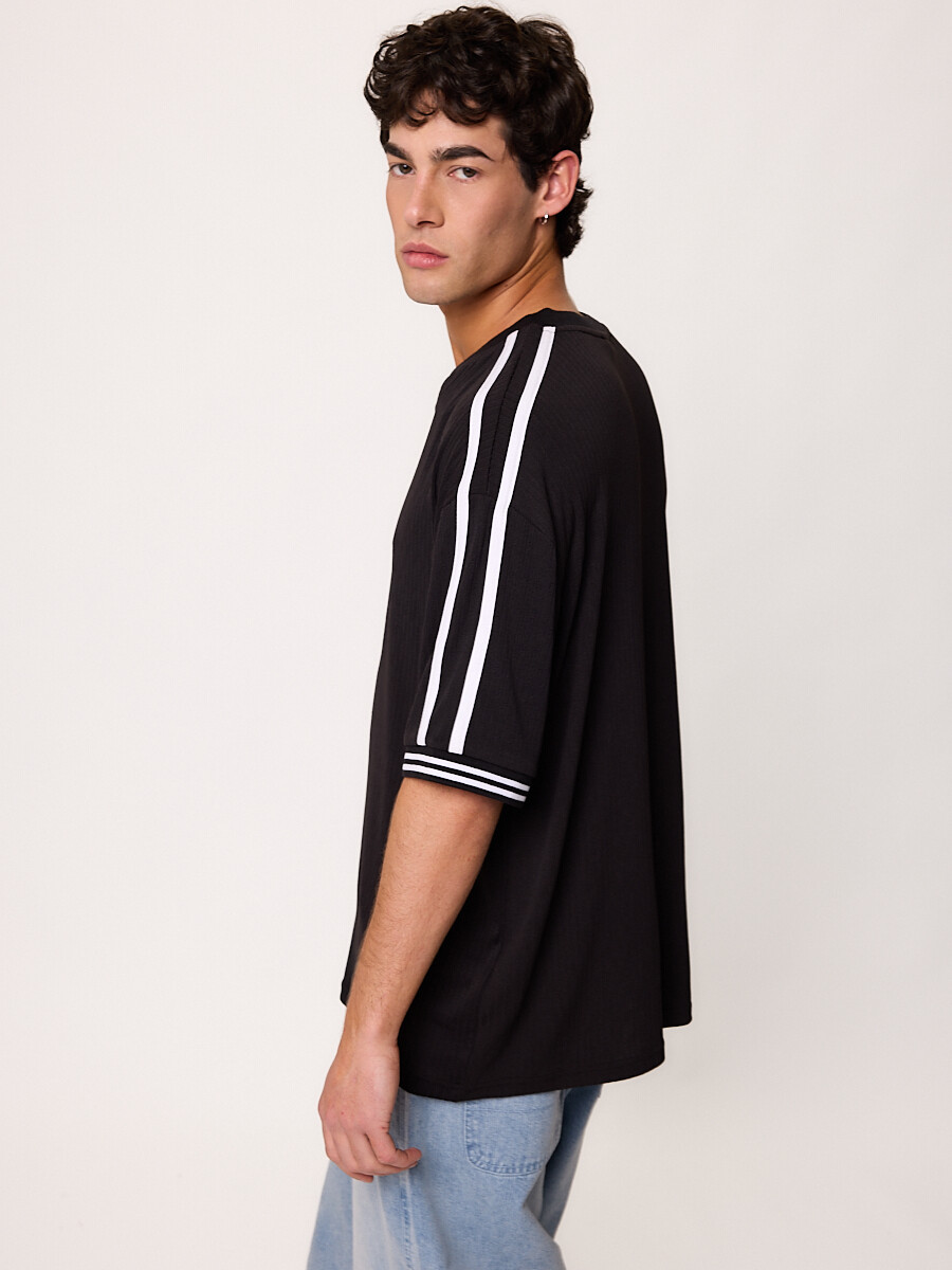 T-SHIRT M/C LAYI DIXIE Negro