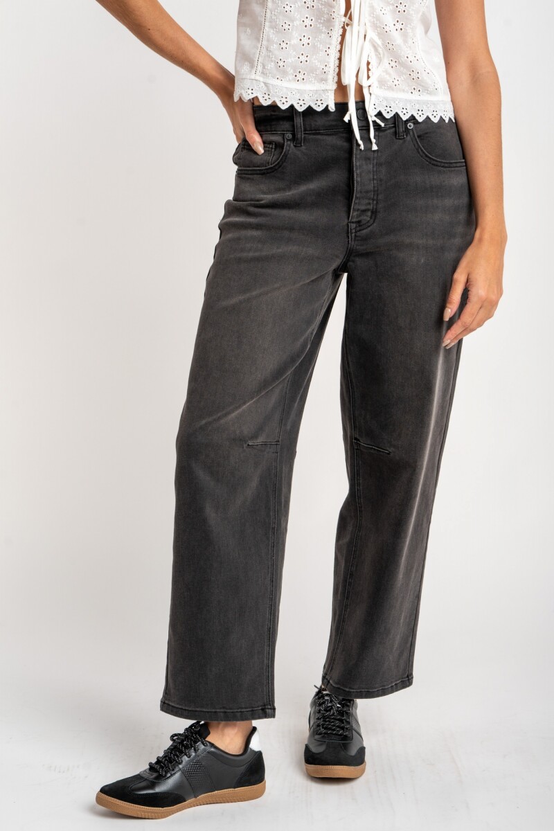 Jean Baggy Barrel - Denim Gris 