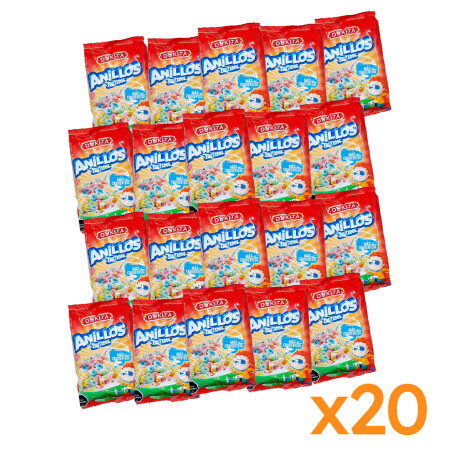 CEREAL DUKITA 120 GRS ANILLO FRUTADO Funda x20 Unidades