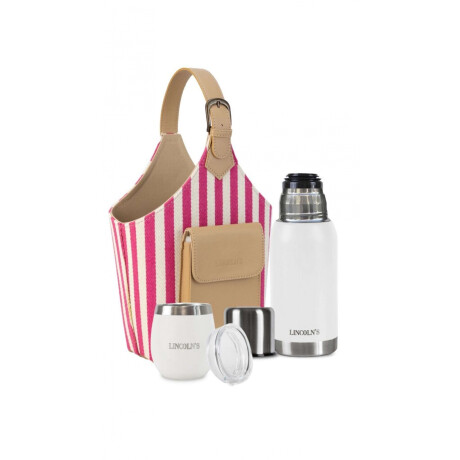 Kit Matero Houses Telar Rayas Fucsia C/ Blanco