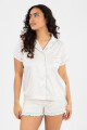 Pijama happy ruffle Marfil