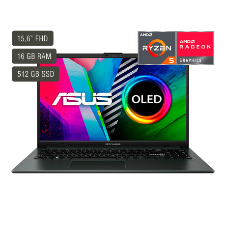 Notebook Asus Vivobook 15,6'' Oled Ryzen 5 16GB 512GB 001