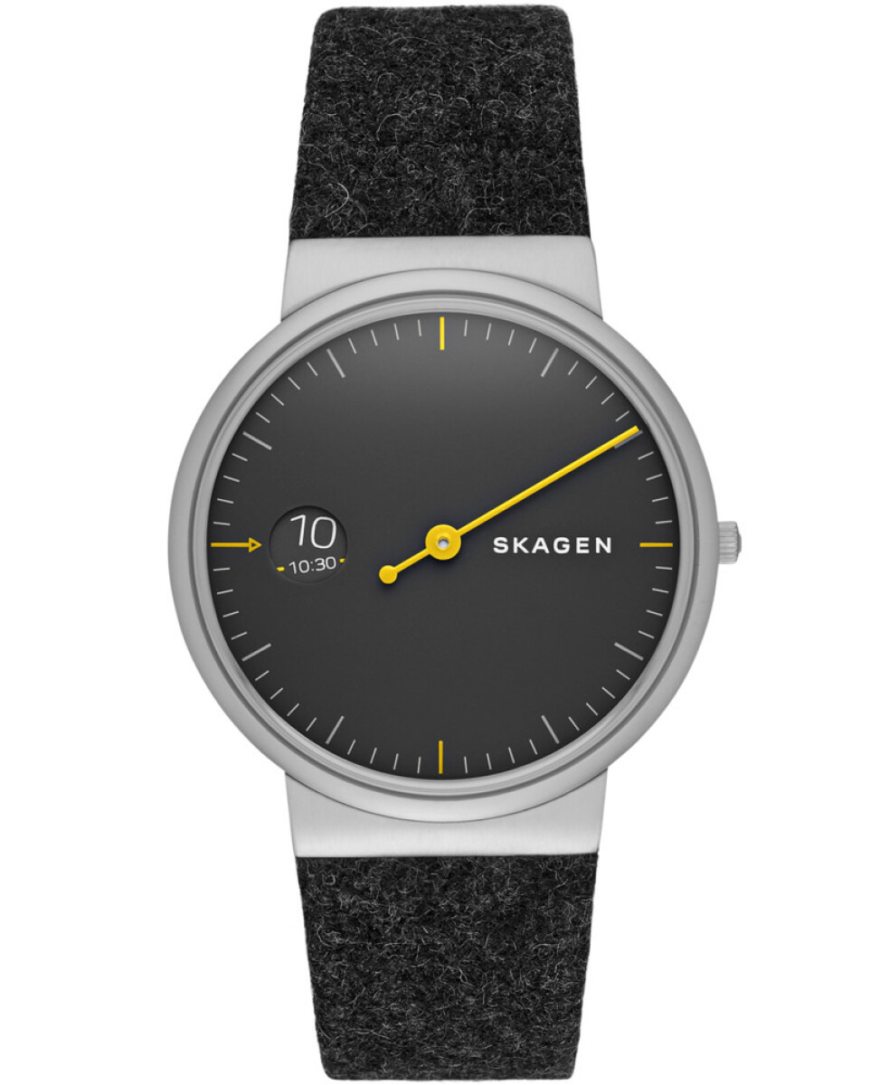 Reloj Skagen Fashion Cuero Negro 