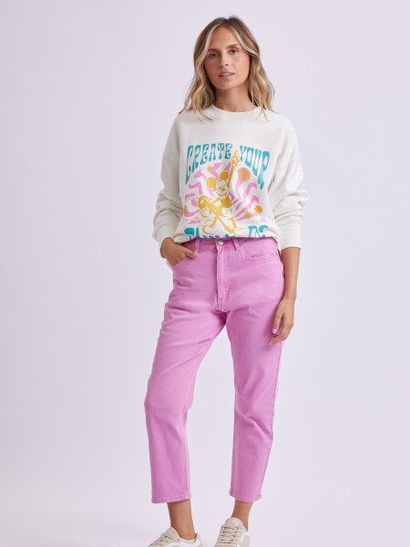 Pantalón Mom Fit Rosa