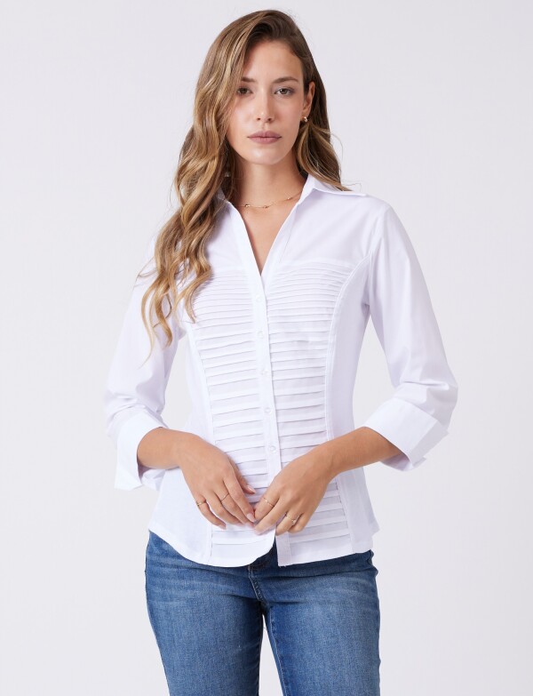 Camisa Tablitas BLANCO