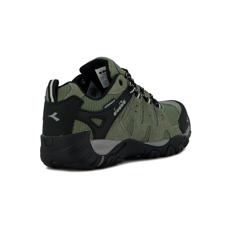 Diadora Hiking Hombre Waterproof Leather - Gris Oscuro Gris Oscuro-oliva