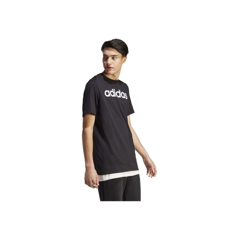 Remera de Hombre Adidas Essentials Negro - Blanco