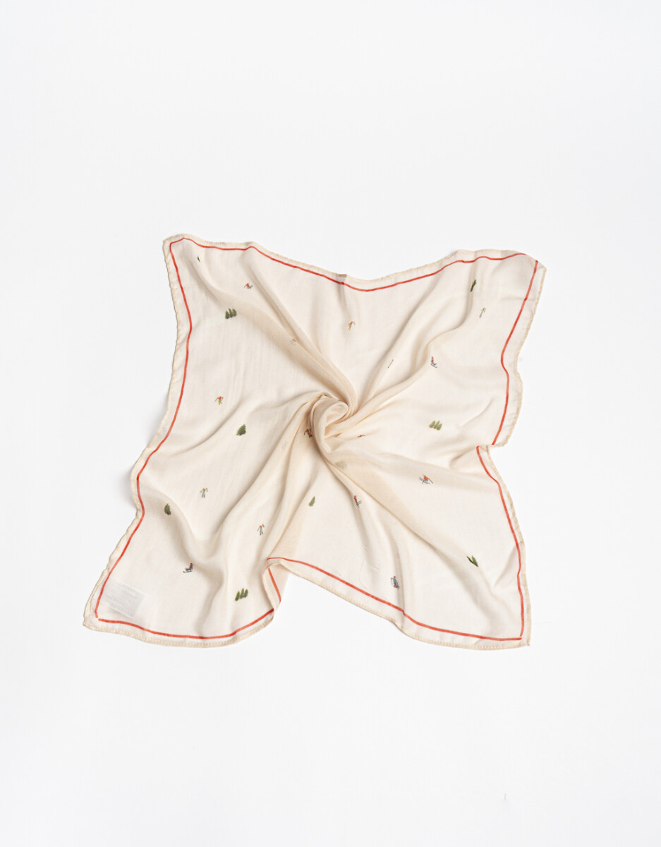 Pañuelo De Raso Estampado 