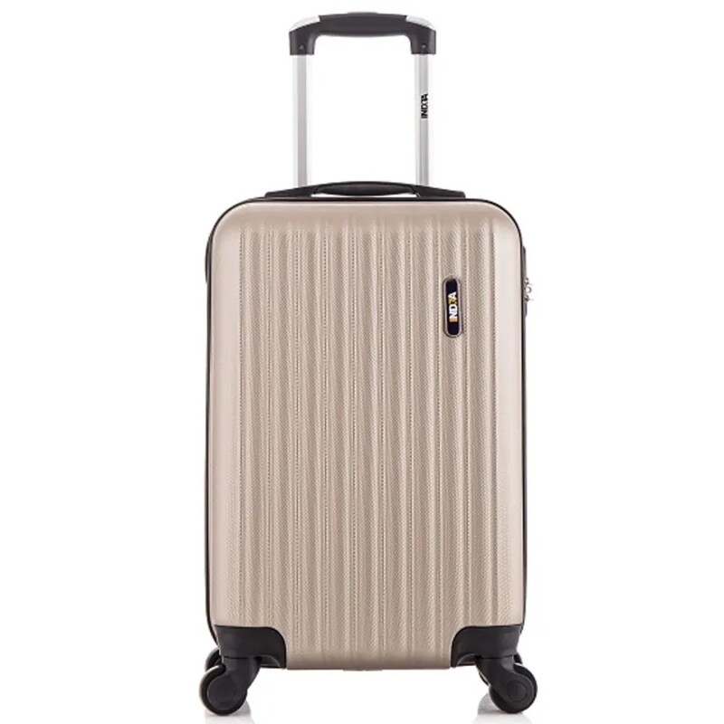 Valija de viaje Indra rígida 55x34,5x23 cm Champagne