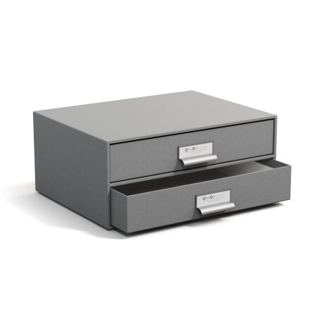 ORG ESCRITORIO 2 CAJONES PAPEL GRIS BIRGER