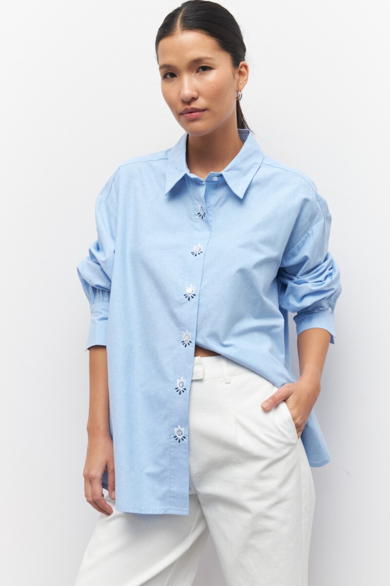 CAMISA MARGIT - Celeste 