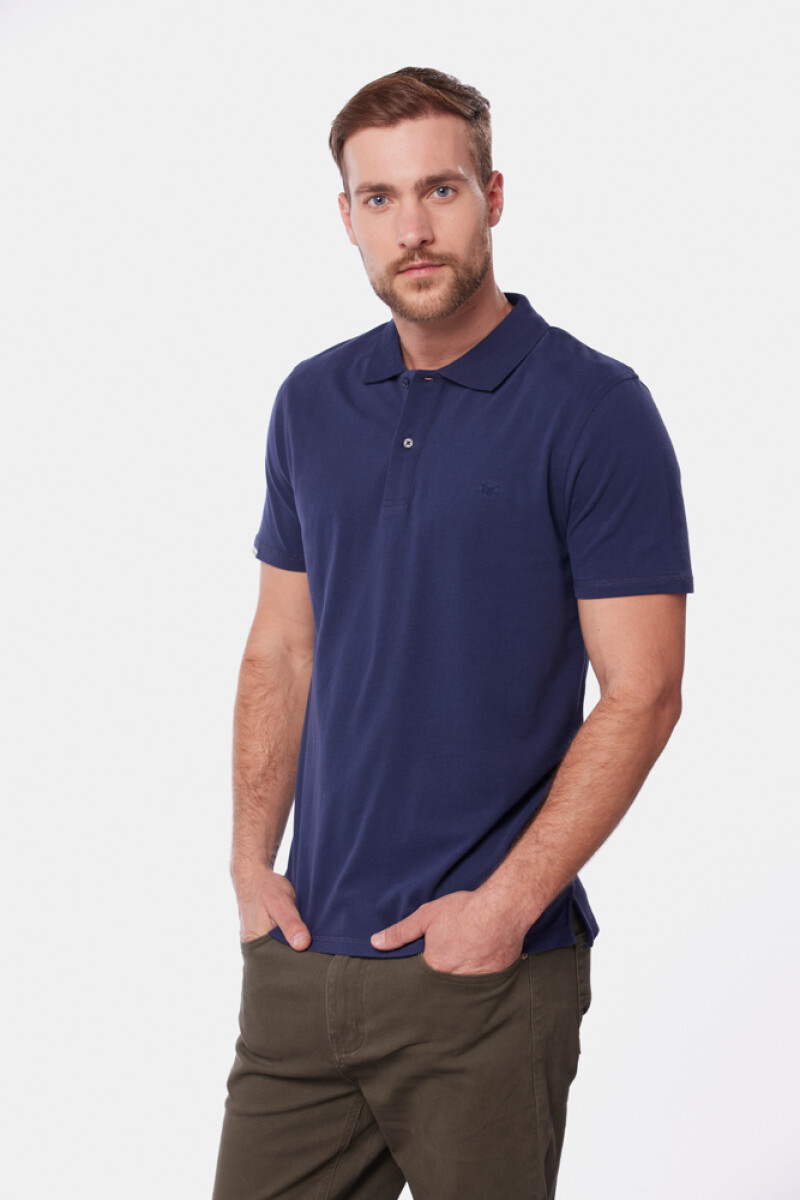 REMERA POLO JERSEY LISA - Azul 