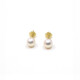 5.5 Mm Caravanas En Oro 18K Y Perlas De Cultivo 5.5 Mm Caravanas En Oro 18K Y Perlas De Cultivo