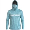 Remera Buzo Shimano Con Filtro Uv Manga Larga Capucha y Cuello Verde