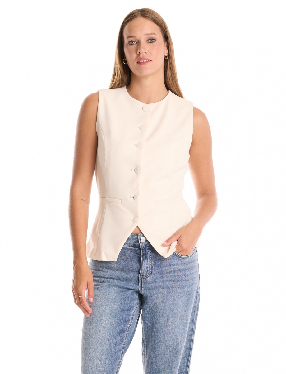 Chaleco Solid - Crudo 