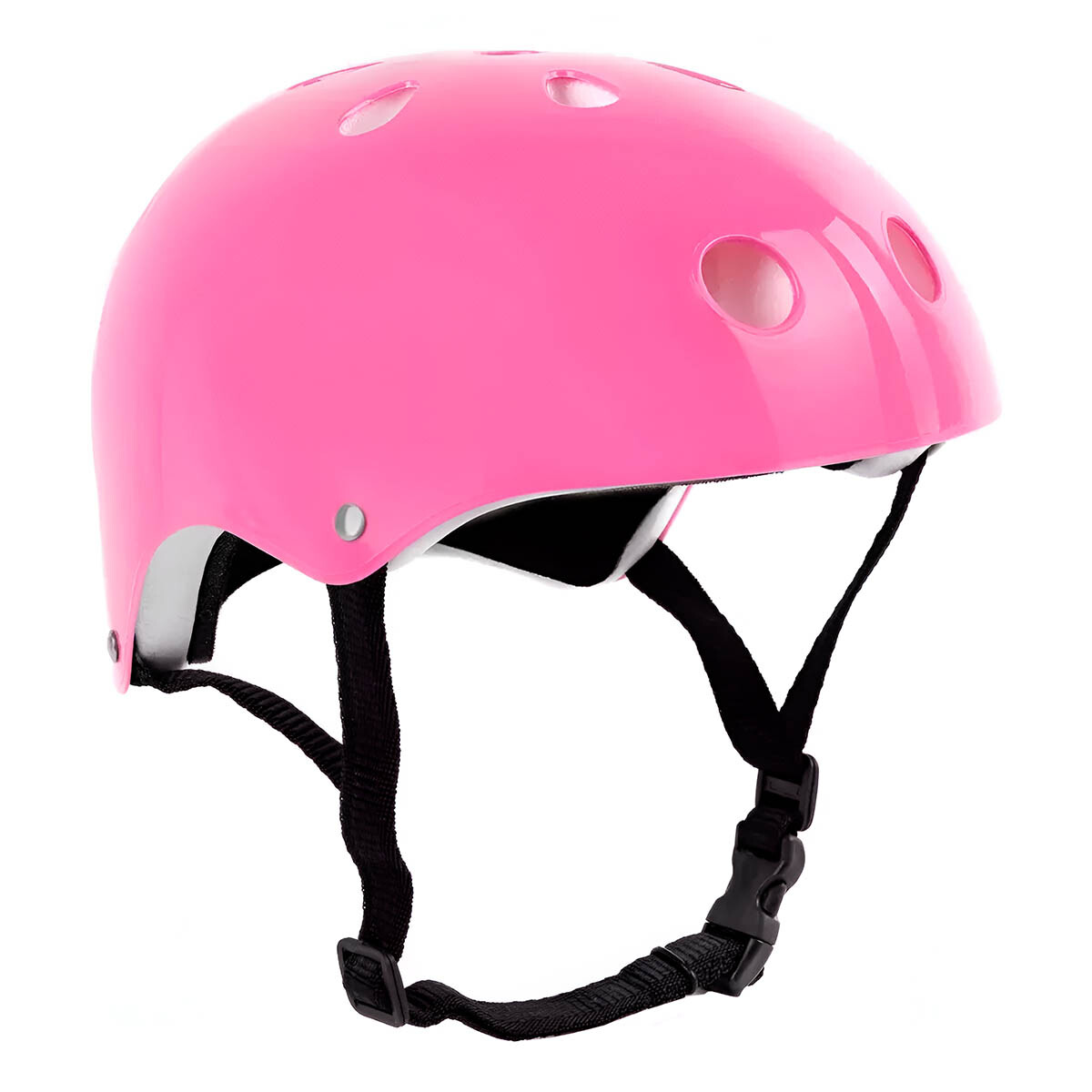 Casco P/ Niño Reforzado Patín Skate Rollers Bicicleta - Rosa 