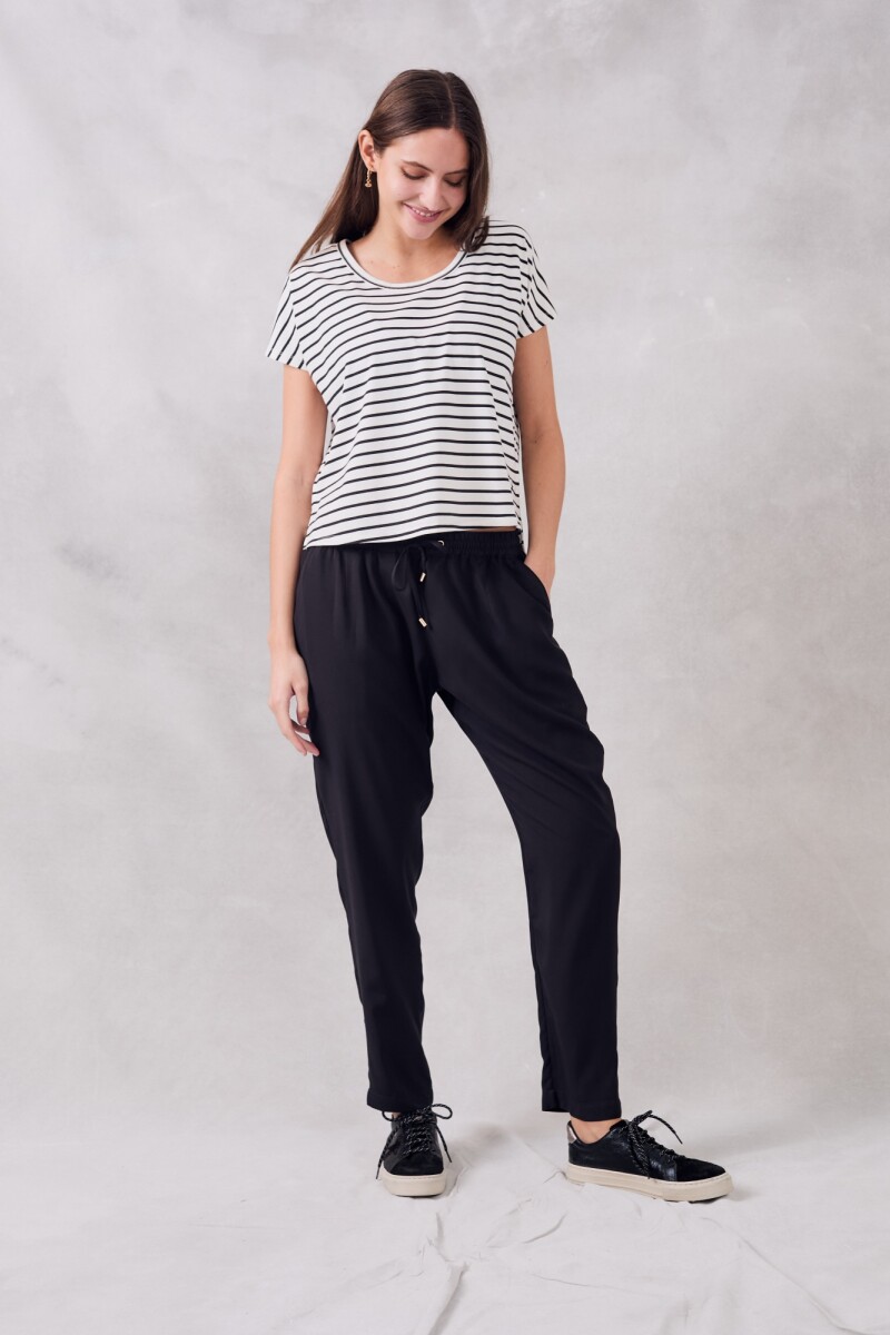 Pantalon Viscosa -s- Negro