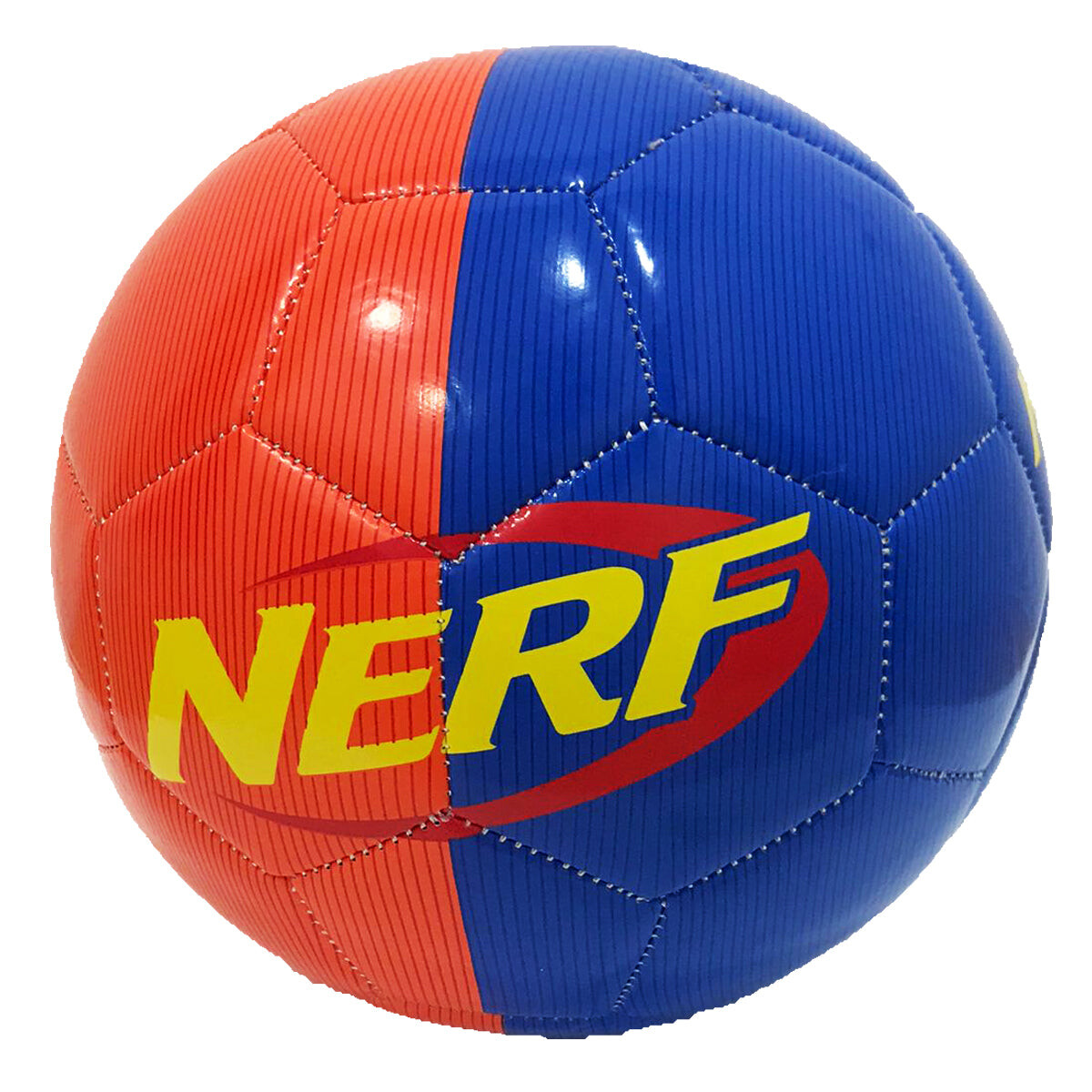 Pelota Nerf Fútbol N5 PU Original Hasbro Para Niños - Azul/Naranja 