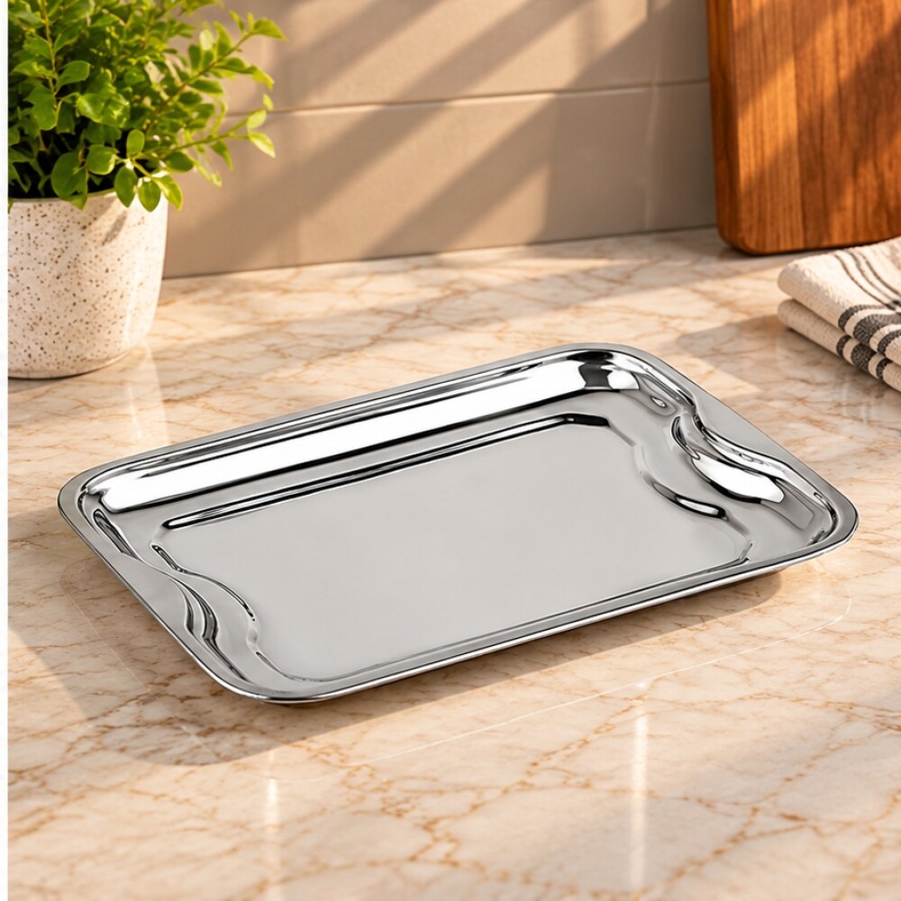 Bandeja acero grande 38 cms Bandeja acero grande 38 cms