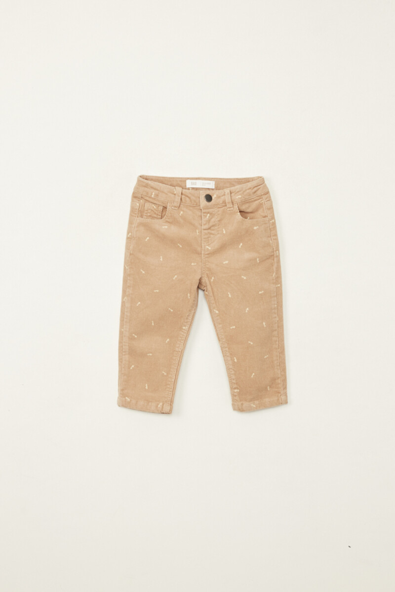 Pantalón pana skninny - Beige 