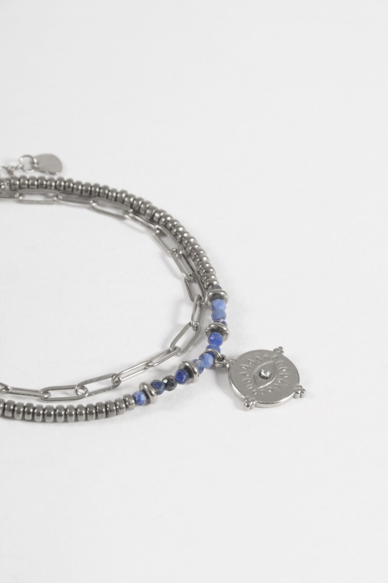 Pulsera acero mystic plateado