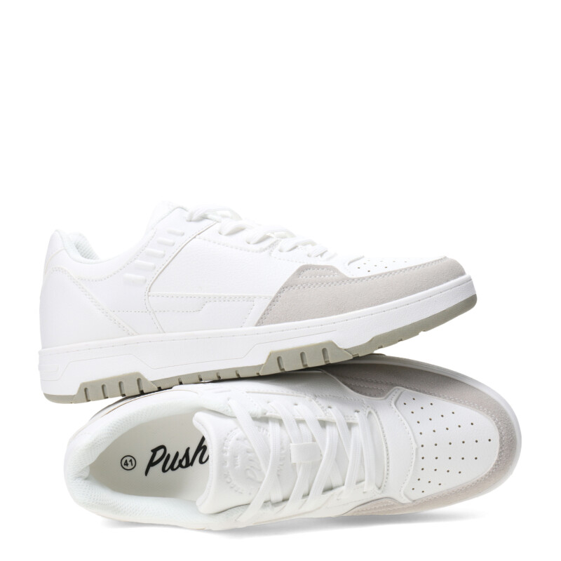 Championes de Hombre Push POWL acordonado Blanco