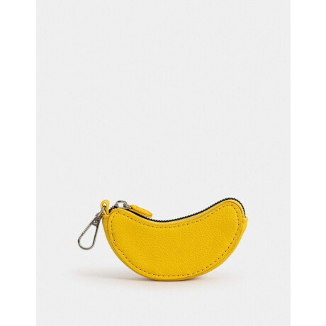Monedero Cuerina Fruta Amarillo Medio