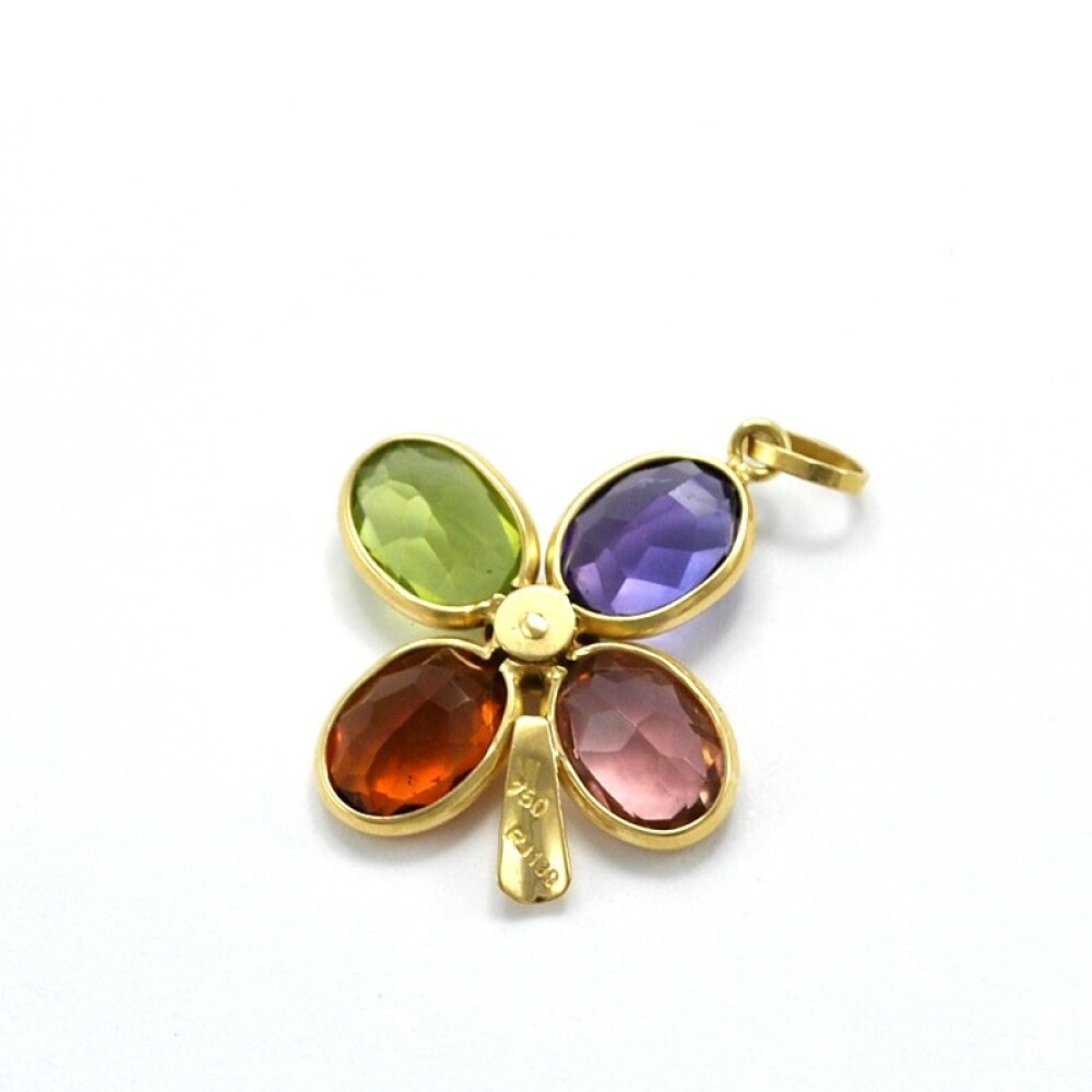Dije En Oro 18K Y Piedras Semipreciosas Dije En Oro 18K Y Piedras Semipreciosas