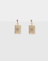Aros Colgantes Cortos Con strass Aros Colgantes Dije Naipe - Dorado