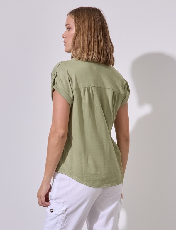 Blusa Botones VERDE