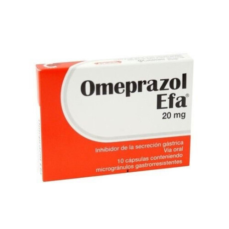 Omeprazol EFA 20 mg x10 Cápsulas | Alivio de Reflujo y Gastritis Omeprazol EFA 20 mg x10 Cápsulas | Alivio de Reflujo y Gastritis