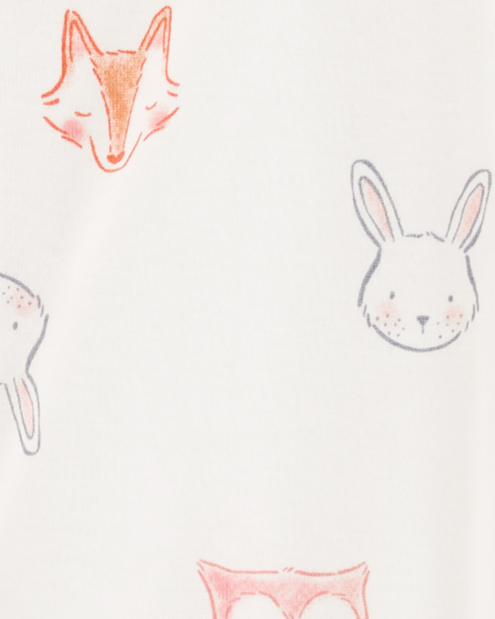 Pijama una pieza de algodón, con pie, diseño animales Pijama una pieza de algodón, con pie, diseño animales