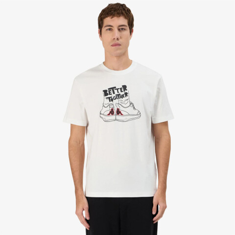 Polo Logo Glabu Hombre White