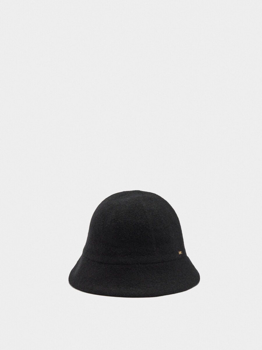 Sombrero Bucket De Lana gris