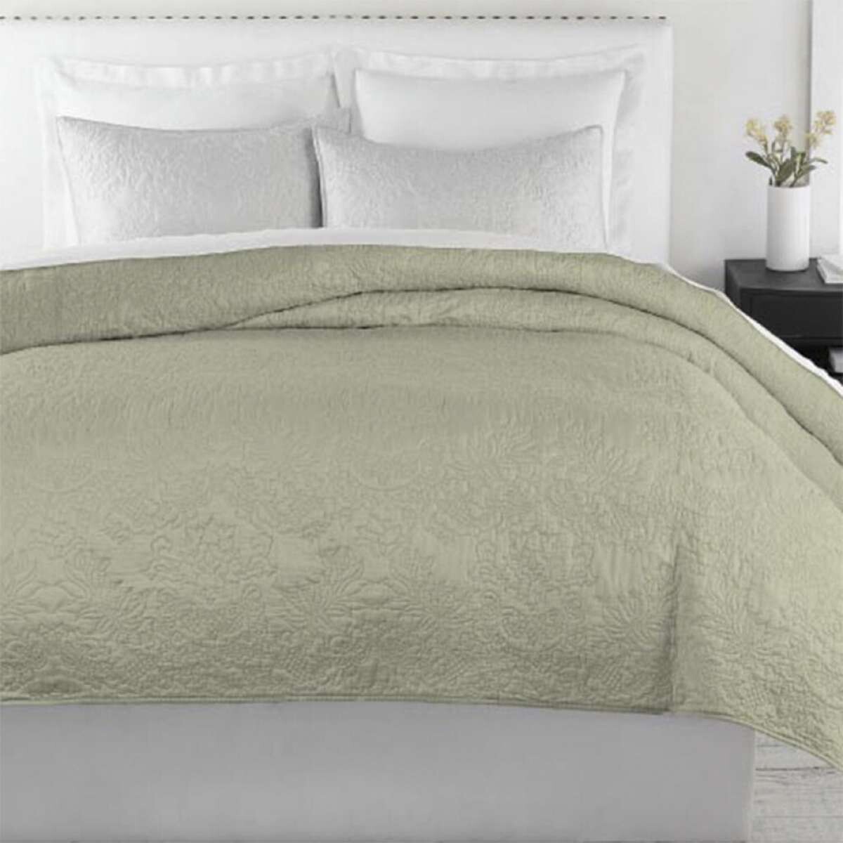 Colcha H&K Portugal 2 Plazas 220 x 240 cm - Gris 