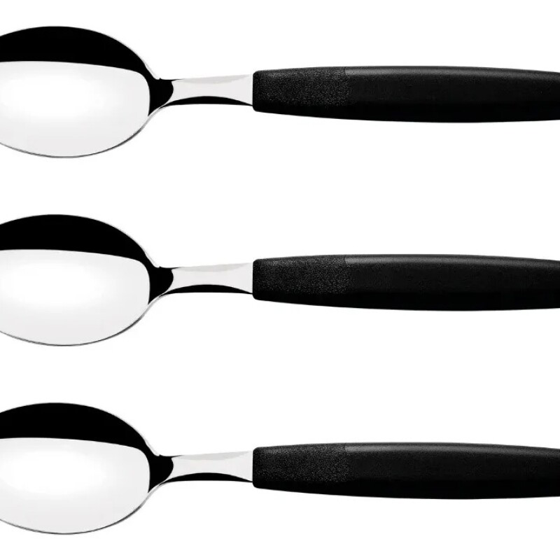 JUEGO 3 CUCHARAS MESA IPANEMA NEGRO - 23363/300 - TRAMONTINA JUEGO 3 CUCHARAS MESA IPANEMA NEGRO - 23363/300 - TRAMONTINA
