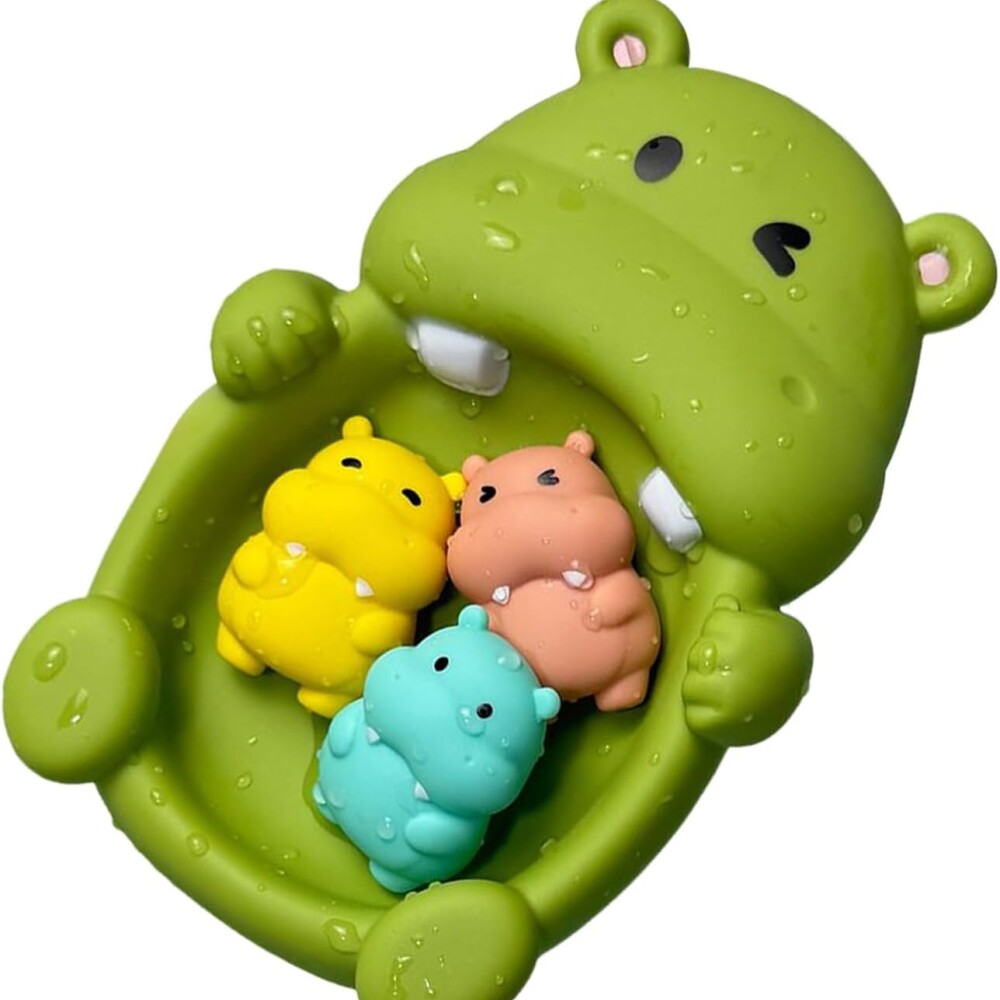 Set juego agua baño familia verde