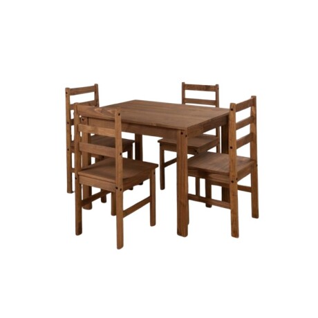 JUEGO DE COMEDOR 4 SILLAS CERA ACAPULCO JUEGO DE COMEDOR 4 SILLAS CERA ACAPULCO