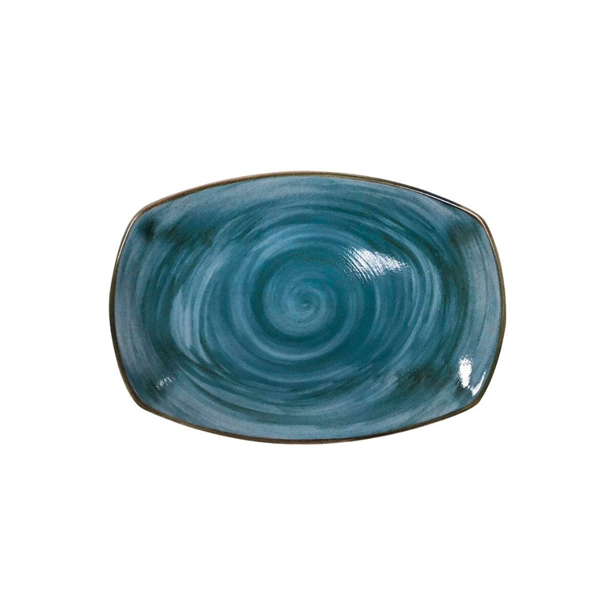 Bandeja de Porcelana Azul 36 x 25 cm 