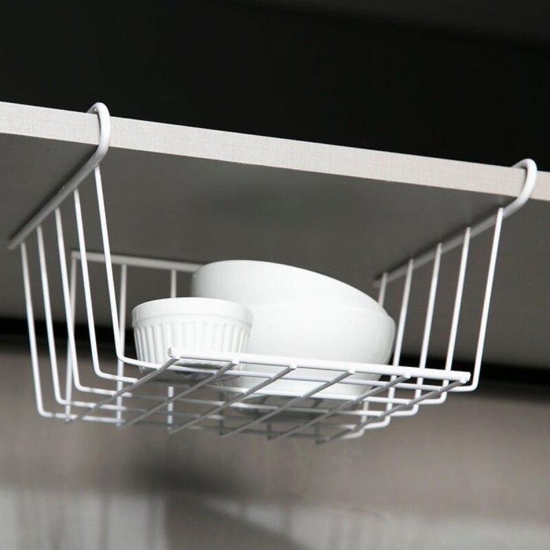 Cesto organizador colgante pequeño 25,6 x 20cm BLANCO