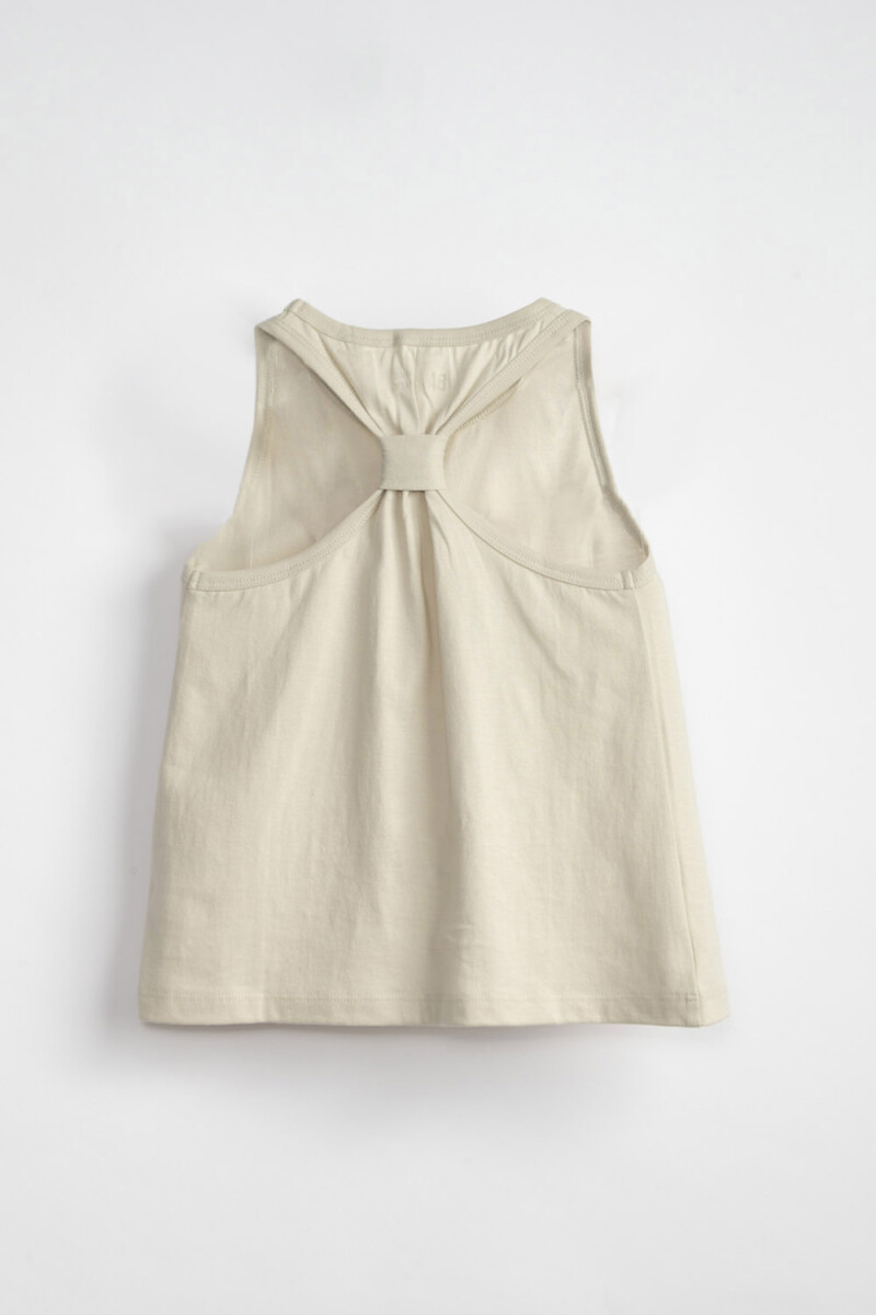Musculosa Nudo Espalda Gris