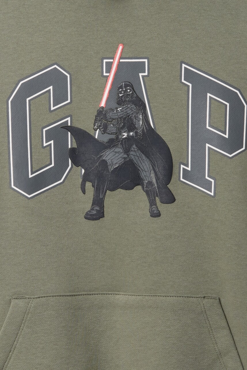 Buzo Canguro Logo Gap Niño Mesculen Green