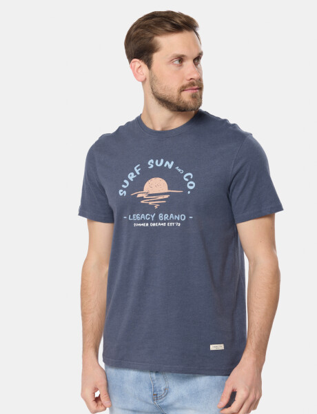 REMERA ESTAMPADA Azul