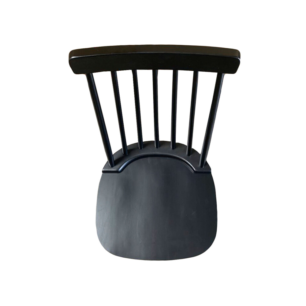SILLA DE COMEDOR MADERA NEGRO WINDSOR ALTA