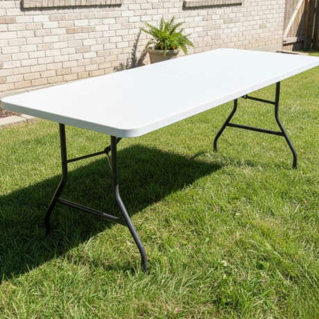 MESA DE EXTERIOR PLEGABLE 1.8M - NEGRA Mesa Exterior Plegable 1.8M Blanca