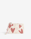 Tarjeteros Tarjetero Estampado Corazones - Combinacion Bicolor