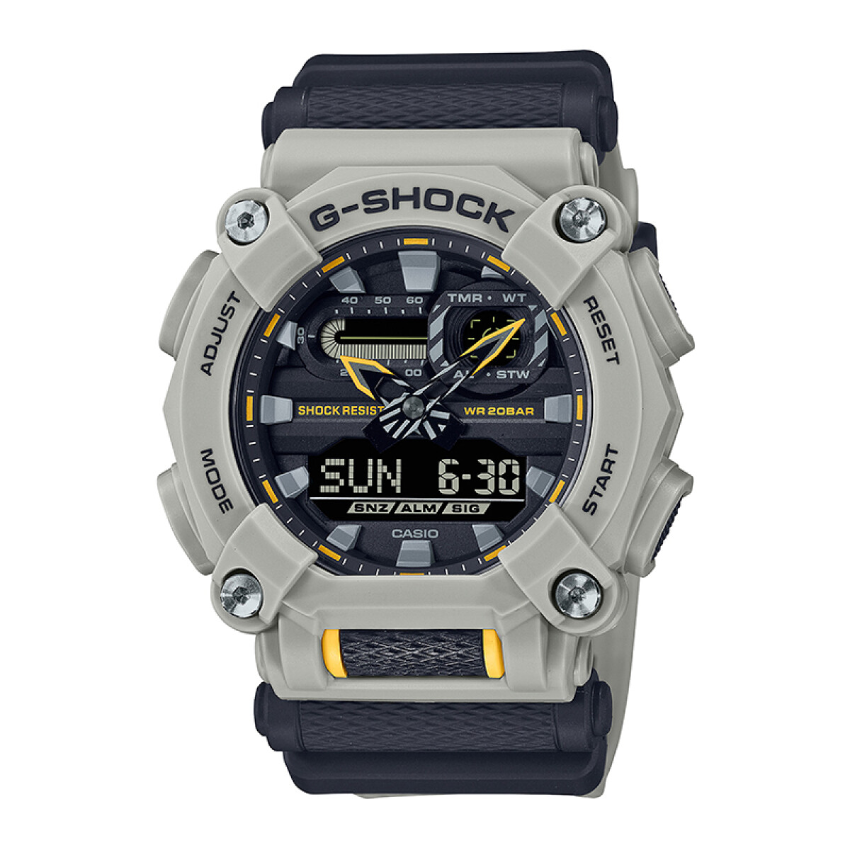 Reloj G-Shock casual combinado - gris y negro 