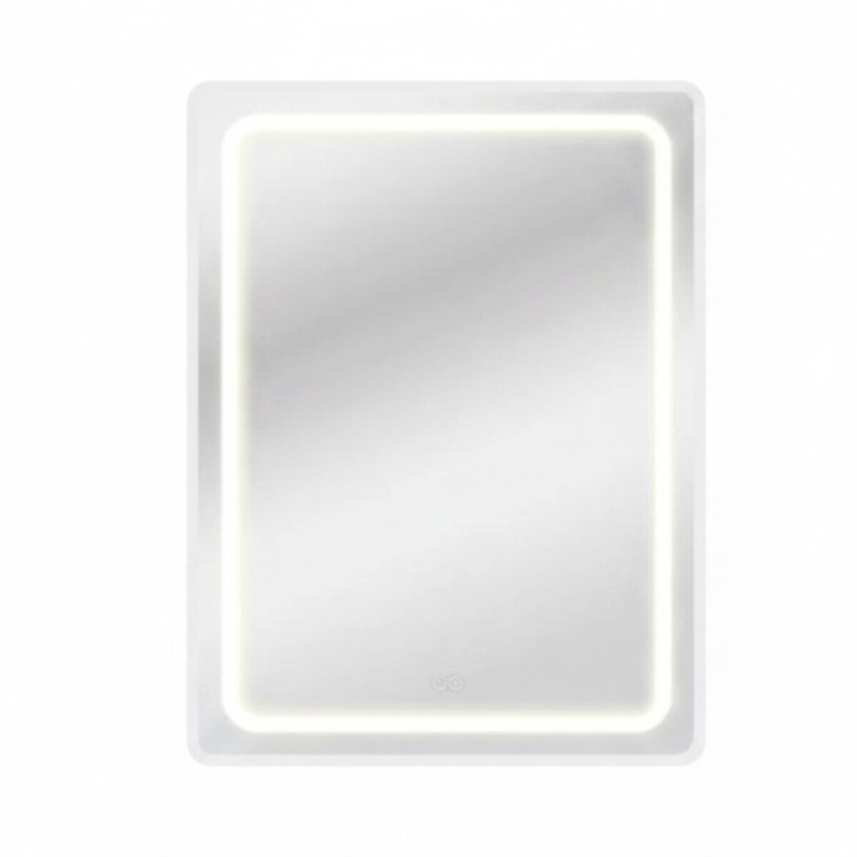 Espejo Vertical Lumax c/marco desempañador y Luz 90x70cm - Blanco 