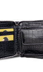 BILLETERA CANDELA CROCO NEGRO