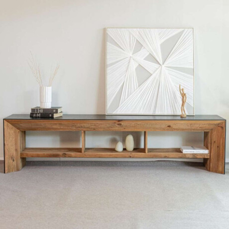 Rack Rustico Laqueado Madera Reciclada